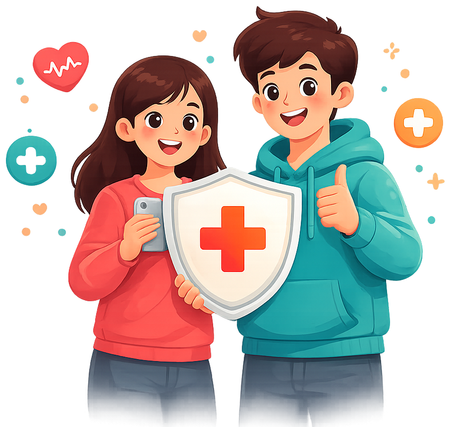 Ilustrasi remaja sehat